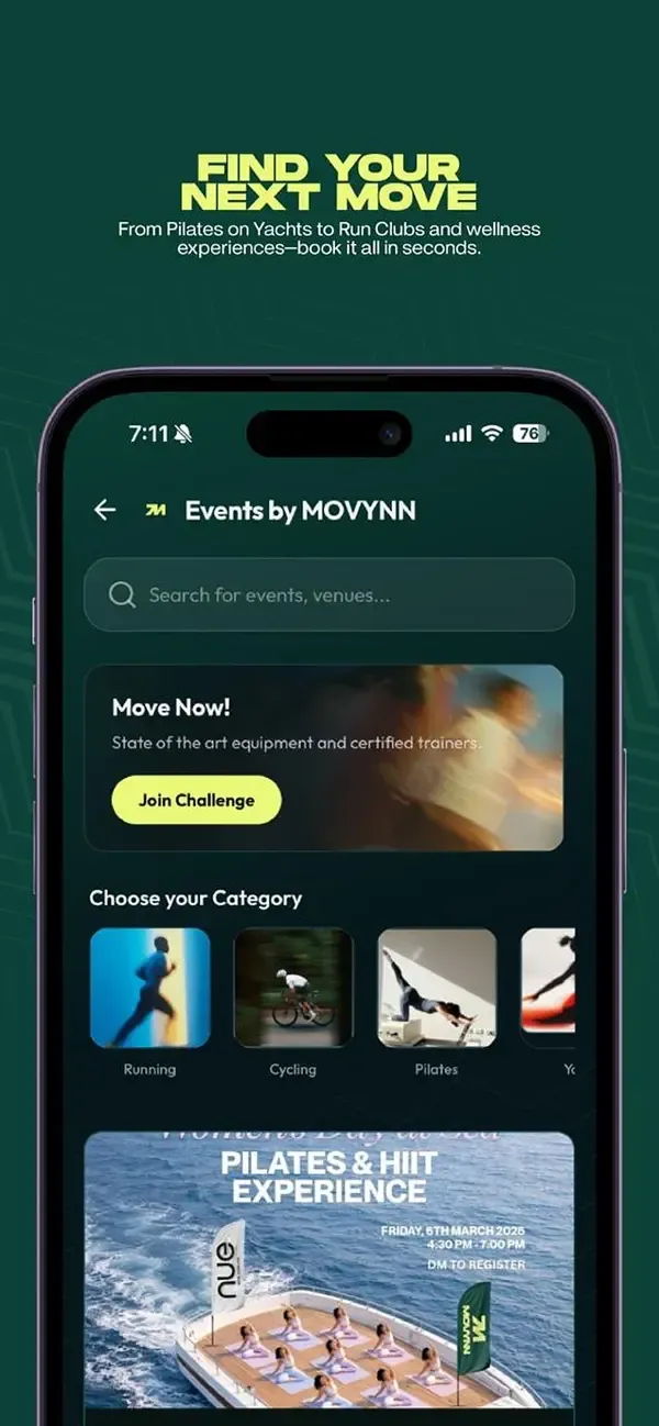 Movynn iOS App — Profile